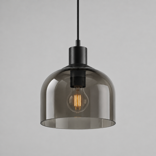 Caldreth 965 Smoked-Glass Dome Pendant